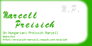 marcell preisich business card